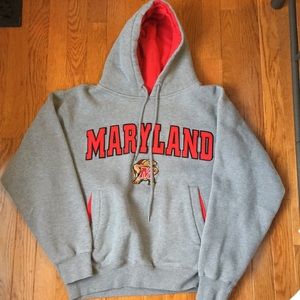 Gray Maryland State Hoodie